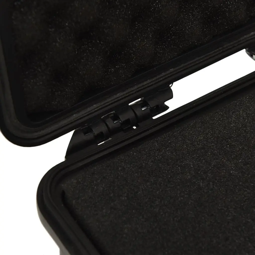 Portable Flight Case Black Camera Equipment Storage Hard Case with Foam Insert Water Resistant Lockable Shock Resistant