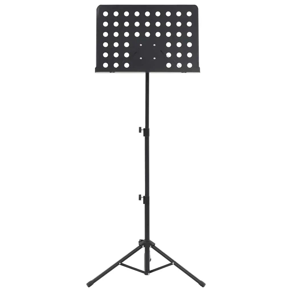 Tripod Music Stand Black Height Adjustable Steel Legs for Orchestra Practice