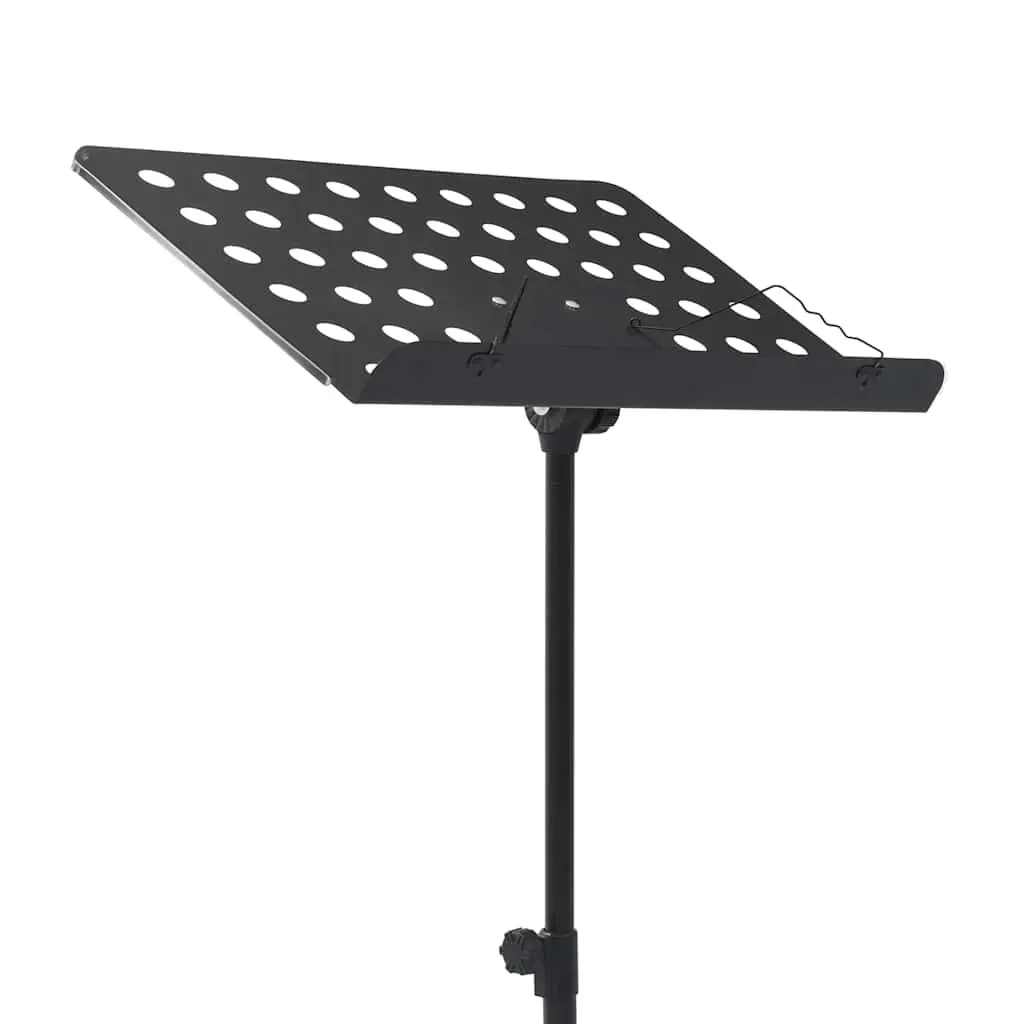 Tripod Music Stand Black Height Adjustable Steel Legs for Orchestra Practice