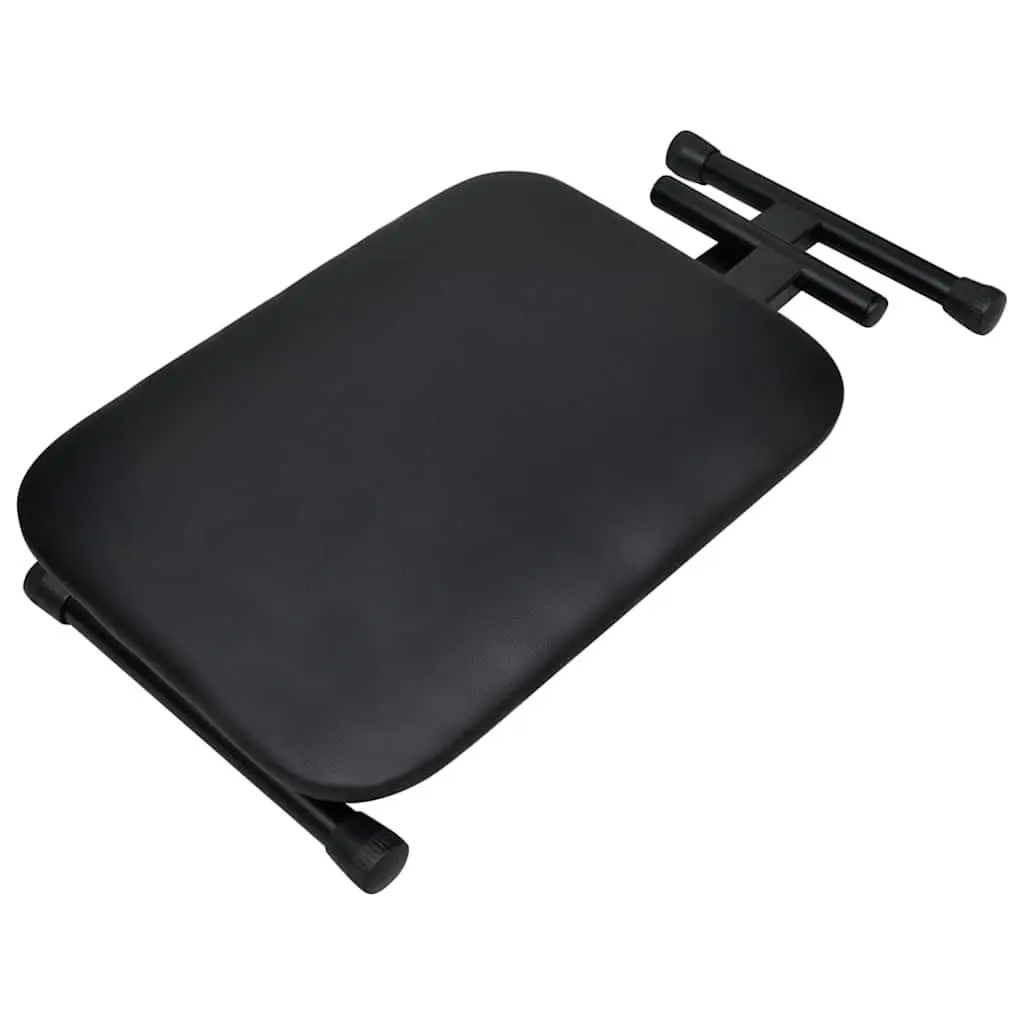 Adjustable Keyboard Stand and Stool Set Foldable Height Adjustable Double Braced Steel Frame Padded Stool for Music Performance Practice
