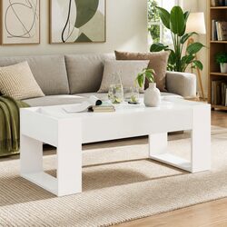 Enhance Your Living Room with a White Rectangular Coffee Table