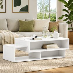 Elevate Your Living Space with a White Modern Coffee Table