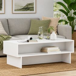 Enhance Your Living Space with This White Coffee Table