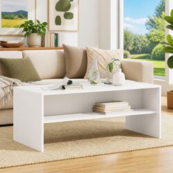 Elevate Your Living Space with a White Rectangular Coffee Table