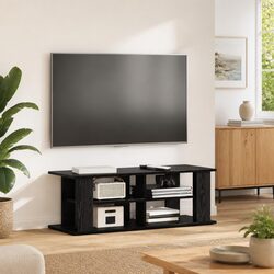 Elevate Your Living Space with a Modern Black Oak TV Stand