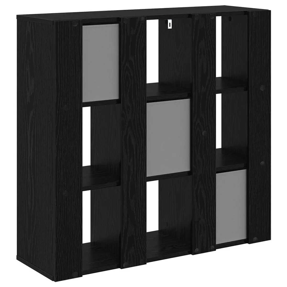 Sideboard 88.5 x 29 Black Oak Engineered Wood Storage Cabinet