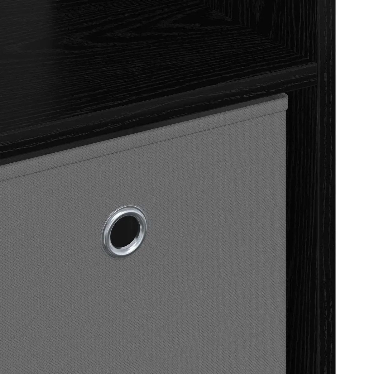 Sideboard 88.5 x 29 Black Oak Engineered Wood Storage Cabinet
