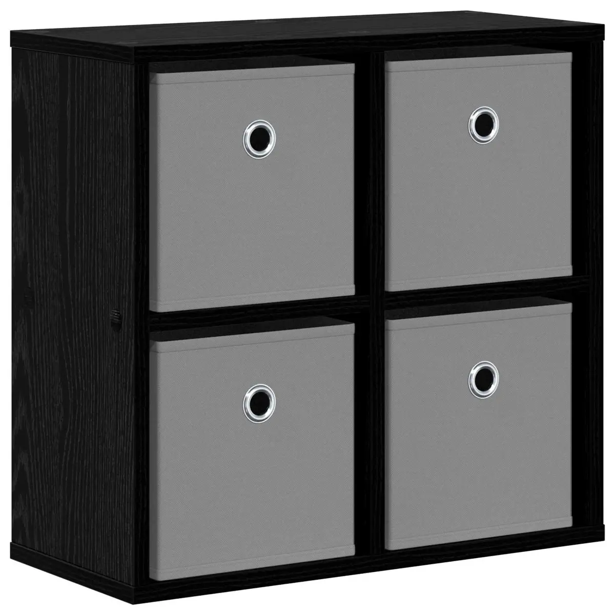 Sideboard 49.5 x 22 Black Oak Storage Cabinet with Drawer for Living Room