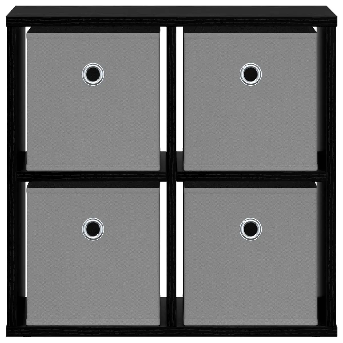 Sideboard 49.5 x 22 Black Oak Storage Cabinet with Drawer for Living Room