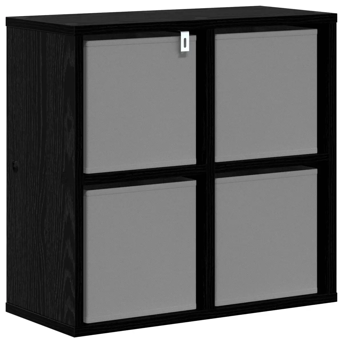 Sideboard 49.5 x 22 Black Oak Storage Cabinet with Drawer for Living Room