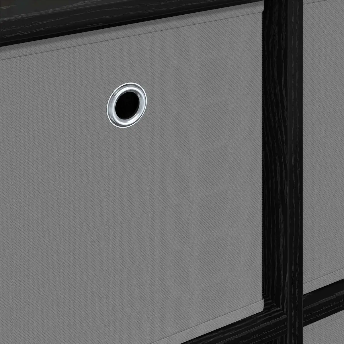 Sideboard 49.5 x 22 Black Oak Storage Cabinet with Drawer for Living Room