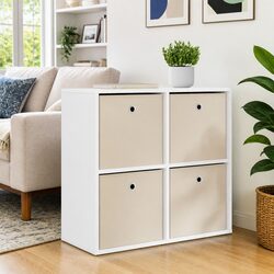 Stylish White Storage Cabinet to Elevate Your Living Room 68.5cm