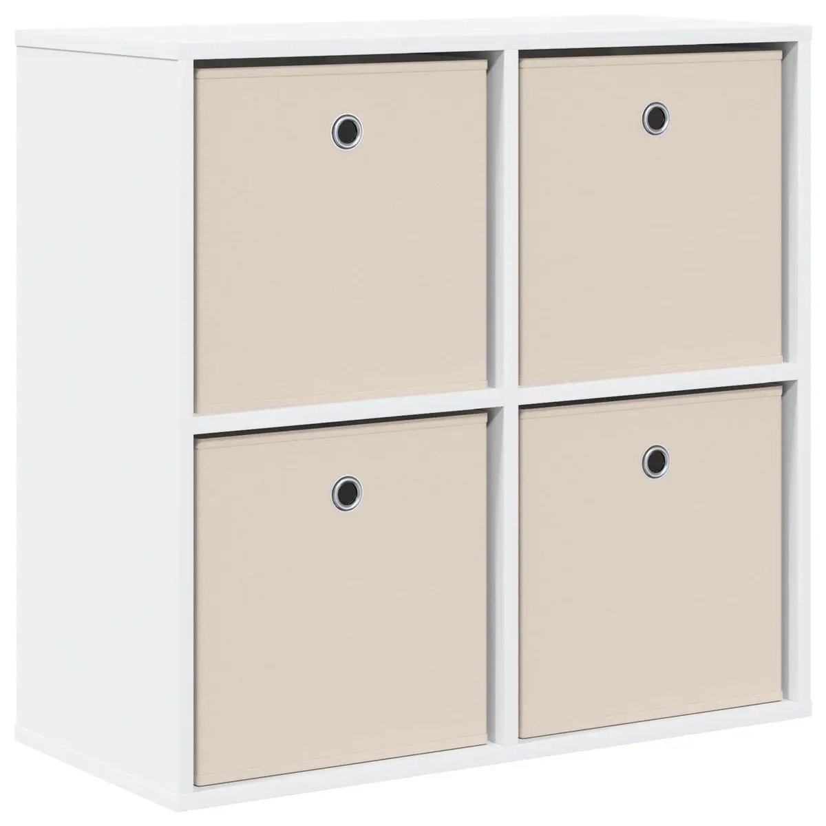White Sideboard 68.5cm Modern Storage Cabinet with Drawer