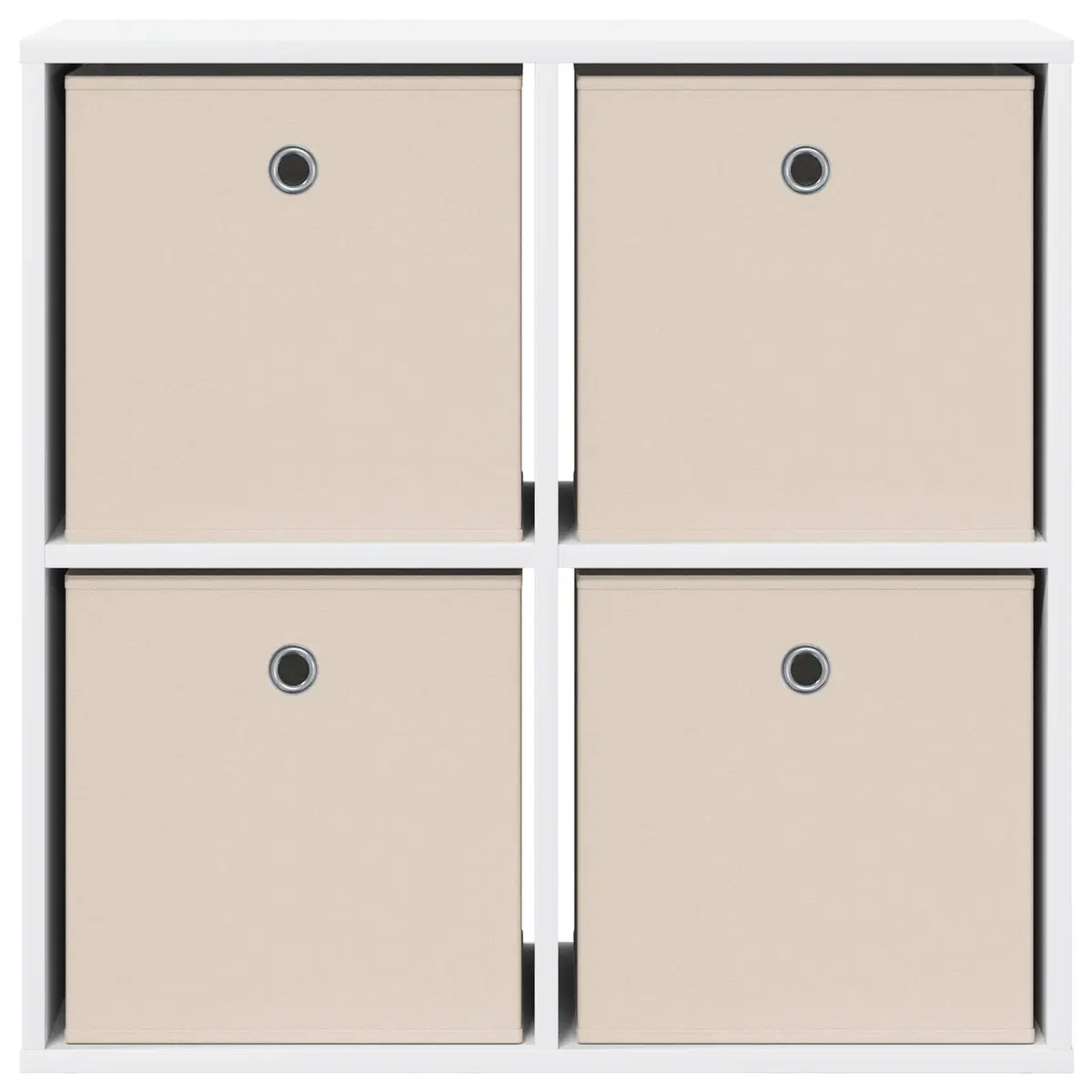 White Sideboard 68.5cm Modern Storage Cabinet with Drawer
