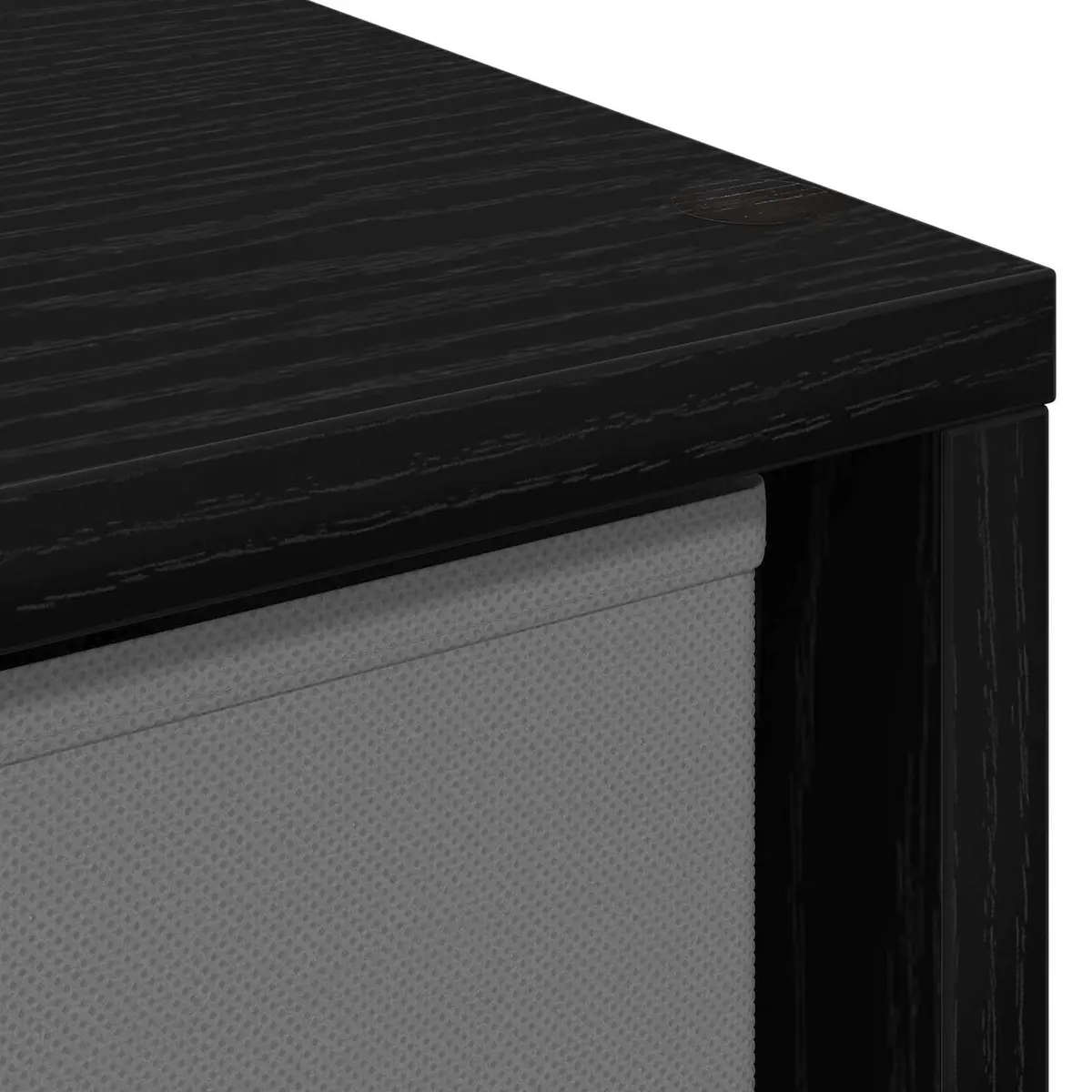 Sideboard with Drawer Black Oak Storage Cabinet Modern Living Room Furniture