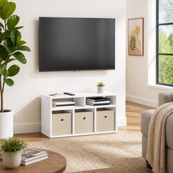 Enhance Your Living Space with a Stylish White Lowboard TV Unit