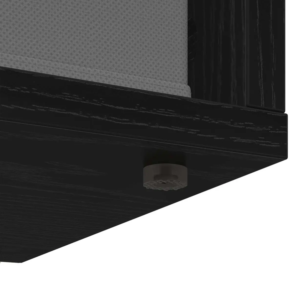 Lowboard TV Unit 72 x 22.5 x 38 cm Black Oak Modern Storage Furniture