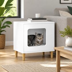 Elevate Your Home Decor with This Modern Cat House