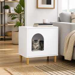 Chic Cat House for Your Indoor Space - White Design