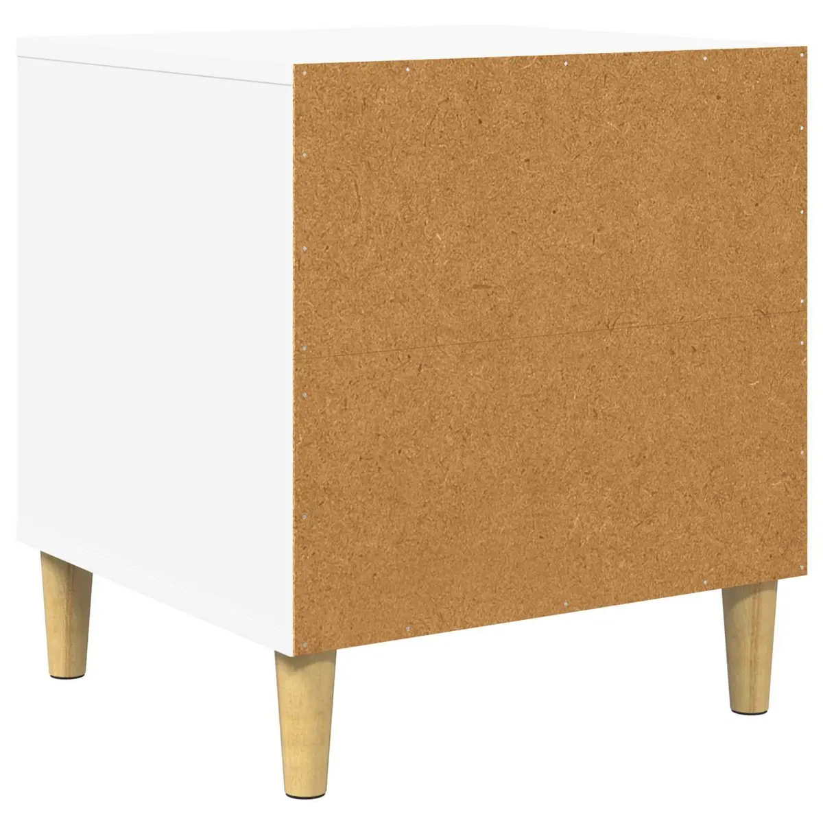 Dog House White Modern Indoor Pet Bed Wooden Rectangular Sleek Design 44x42x49cm