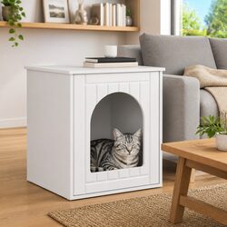 Modern White Cat House for Enhancing Indoor Décor