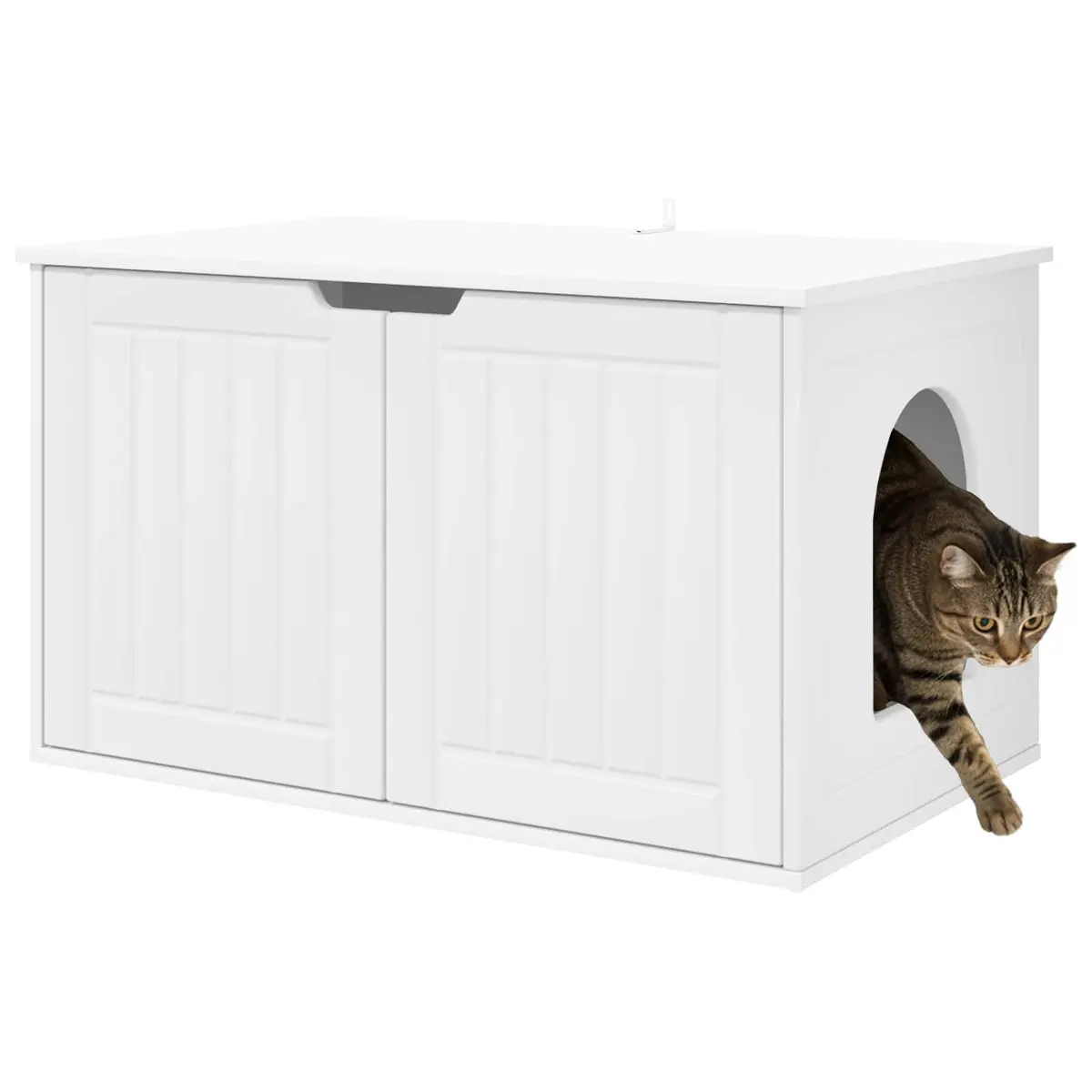 Cat House 85x55x50.5cm Modern Indoor Lounger Engineered Wood