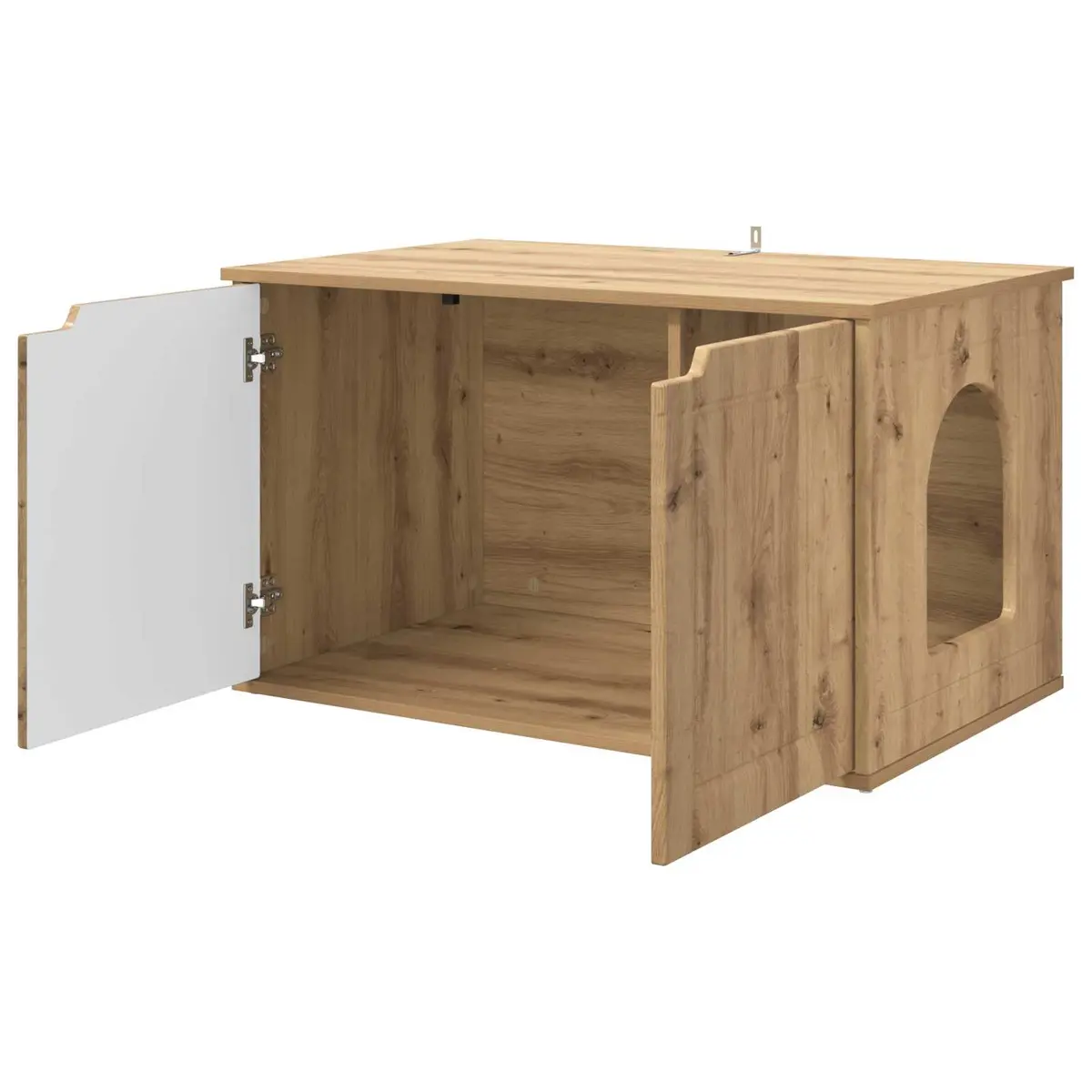 Cat House 85 x 55 x 50.5 cm Modern Indoor Pet Furniture Corner Den Shelter