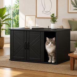 Stylish Black Cat House for Your Contemporary Home