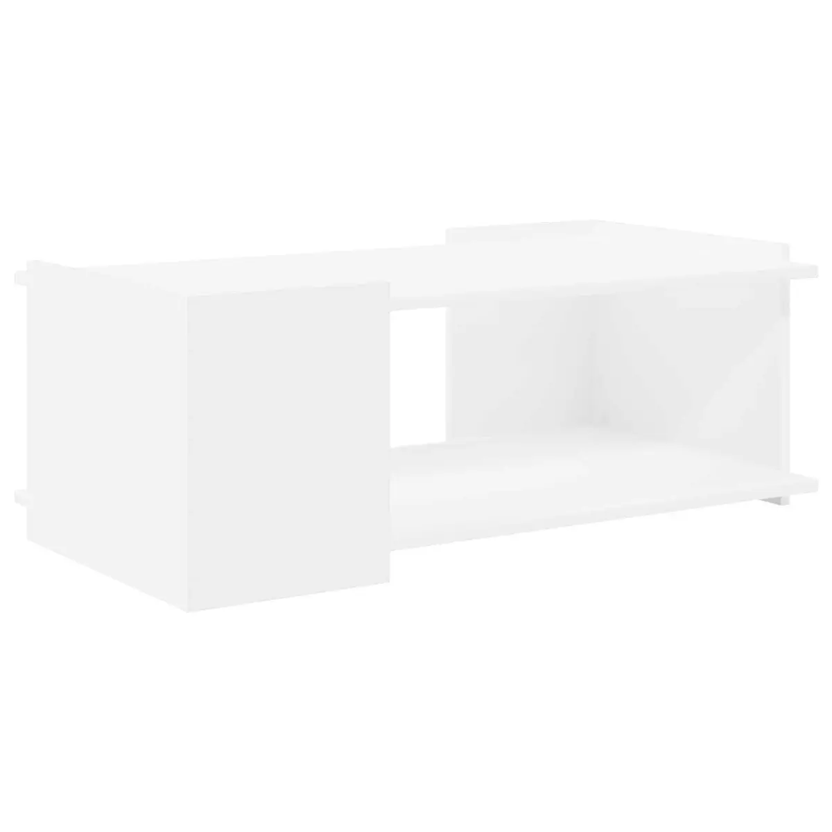 Coffee Table White 90 x 50 x 33 cm Modern Living Room Accent Storage Furniture