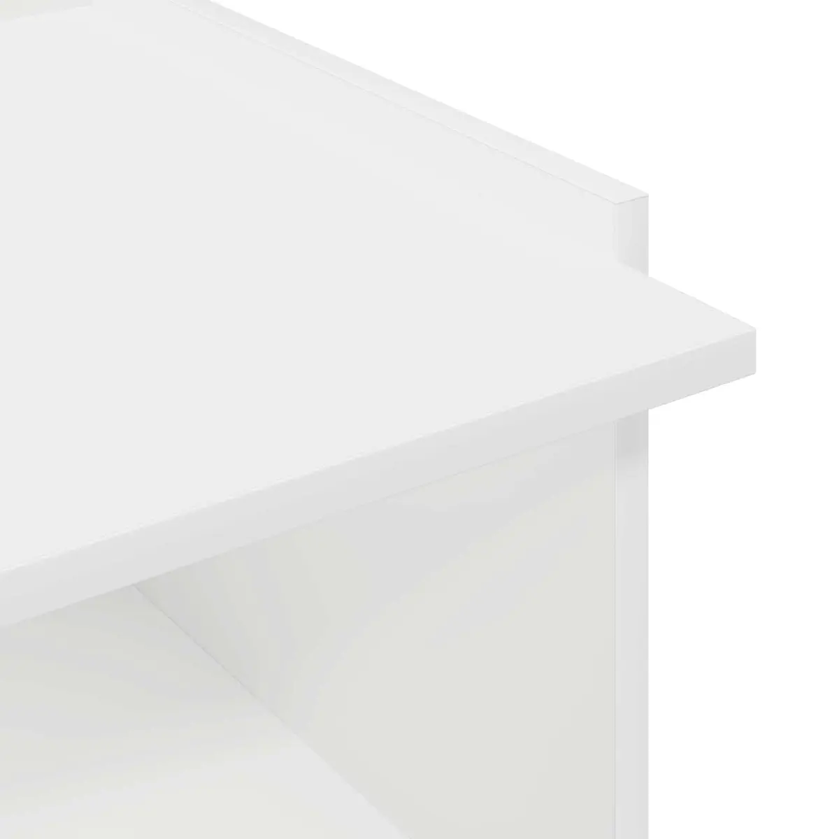 Coffee Table White 90 x 50 x 33 cm Modern Living Room Accent Storage Furniture