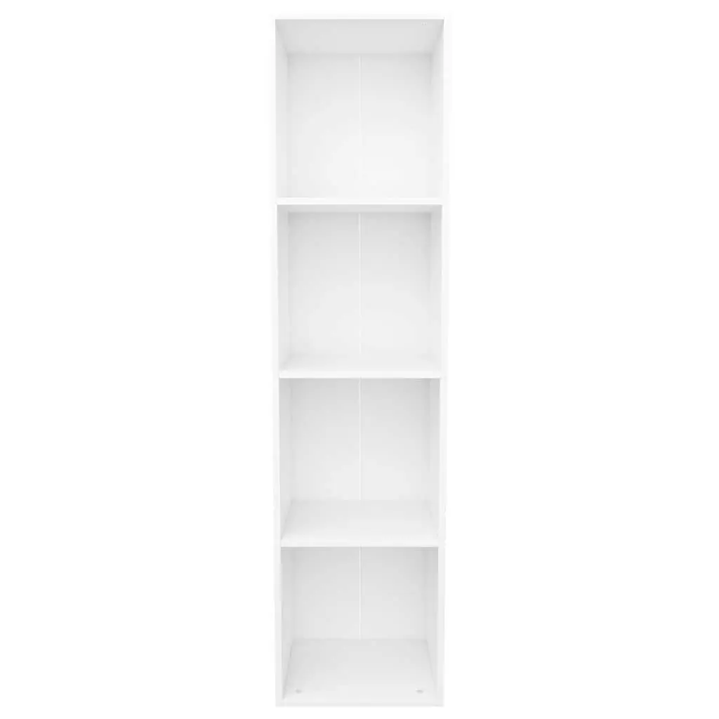 Book Cabinet TV Cabinet White 36x30x143 cm Bookcase Storage Shelf Unit