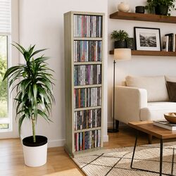 Organised Living with Sonoma Oak Brown CD Cabinet 21x20x88cm