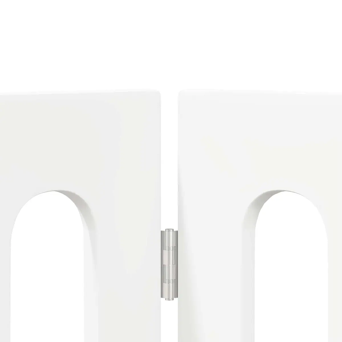 Folding Pet Fence 2 pcs White 100.5 x 38 x 70 cm Indoor Dog Barrier Room Divider