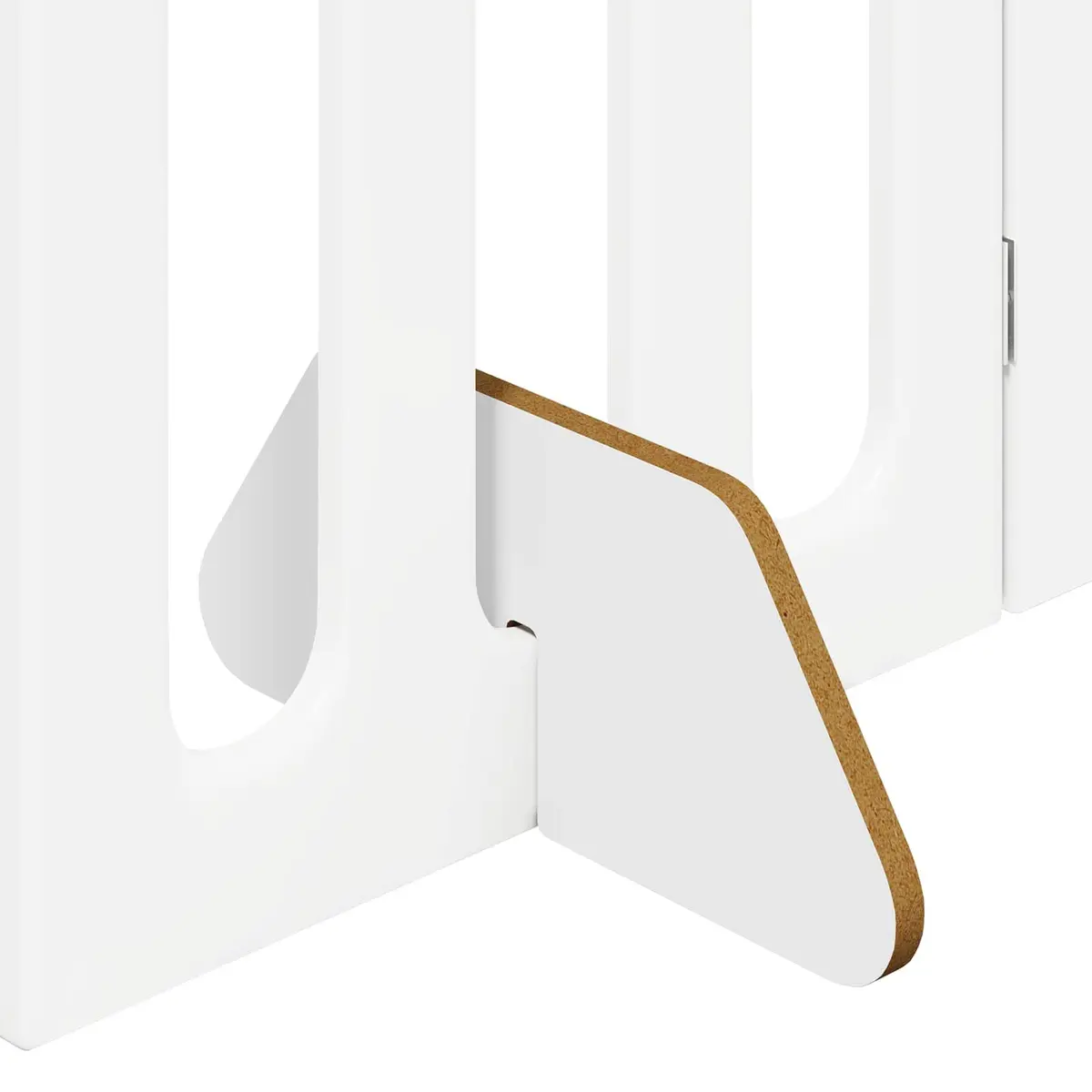 Folding Pet Fence 2 pcs White 100.5 x 38 x 70 cm Indoor Dog Barrier Room Divider