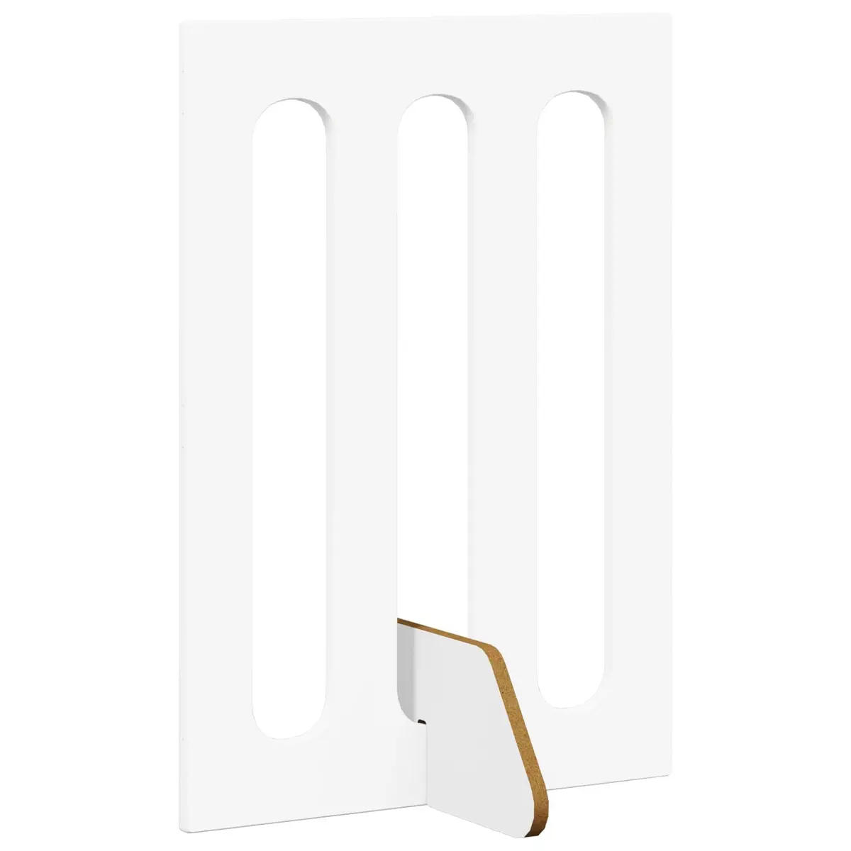 Folding Pet Fence 4 Panels White Indoor Adjustable Playpen Barrier 201 x 38 x 70 cm