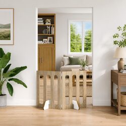 Stylish Indoor Dog Playpen Barrier Gate - 2 Panels