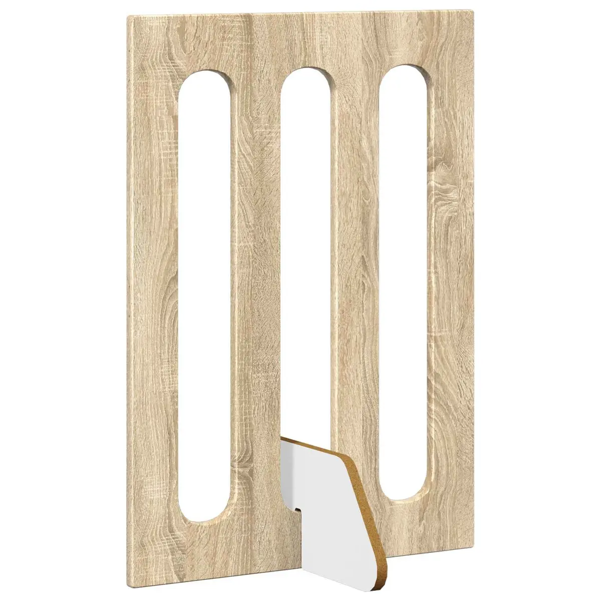 Folding Pet Fence 2 pcs Indoor Dog Barrier Foldable Panel Gate Room Divider Engineered Wood Adjustable Layout