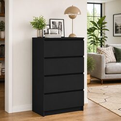 Enhance Your Space with a Modern Black Sideboard 60x35x98.5cm