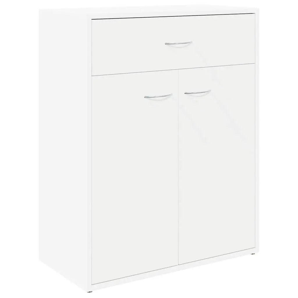 Sideboard White Storage Cabinet 2 Doors Drawer Living Room Furniture Display