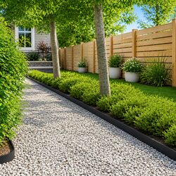 Garden Lawn Edging Steel 20 Pieces 103x10cm Flexible Landscape Border Black