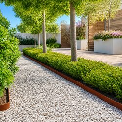 Garden Border Edging 20 pcs 103 x 10 cm Steel Landscape Lawn Yard Trim
