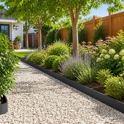 Flexible Black Landscape Border for Your Garden - 10 pcs