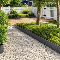 Enhance Your Garden with Flexible Lawn Edging Border 10 pcs 103 x 25 cm
