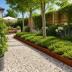 20-Piece Steel Lawn Edging for a Neat Garden Space
