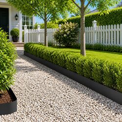 Enhance Your Outdoor Space with Black Lawn Edging - 10 pcs