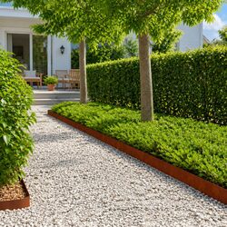 20 pcs Rusty Brown Garden Edging for Stylish Landscapes