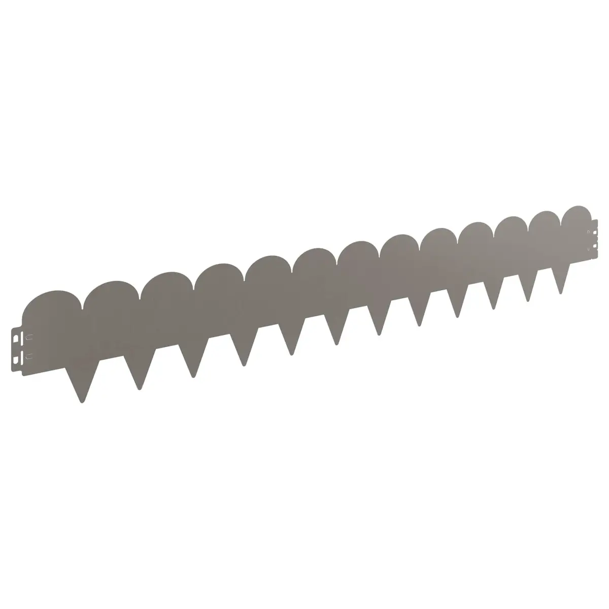 Garden Lawn Edging 20 Piece 103x15cm Steel Border Edge Sharp and Round Top