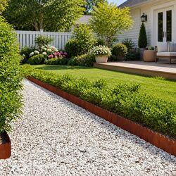 Enhance Your Garden with 20 pcs Steel Lawn Edging