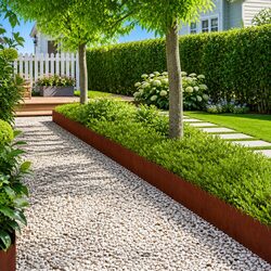 Enhance Your Garden Space with 10 Pieces of Steel Edging