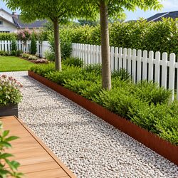 Elevate Your Garden with Flexible Steel Edging - 20 Pieces